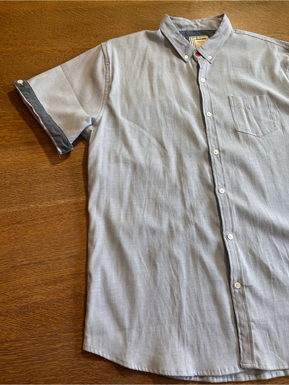 Alexander Julian Light Blue Short-Sleeve Button-Up Shirt NWT - Picture 2 of 10